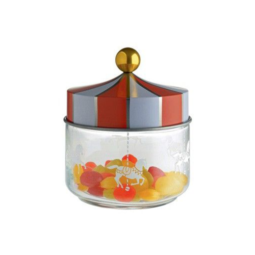 Alessi Circus Glazen Voorraadpot 0,5L