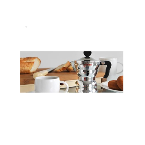 Alessi Moka Percolator 1 kops Aluminium Glans