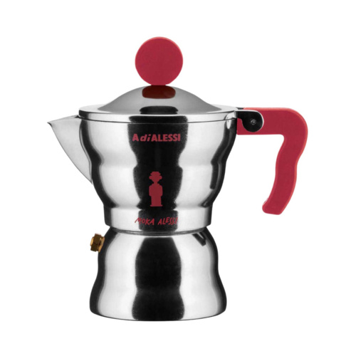 Alessi Moka Percolator 1 Kops Rood