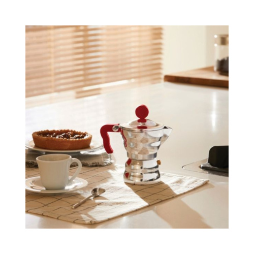 Alessi Moka Percolator 1 Kops Rood