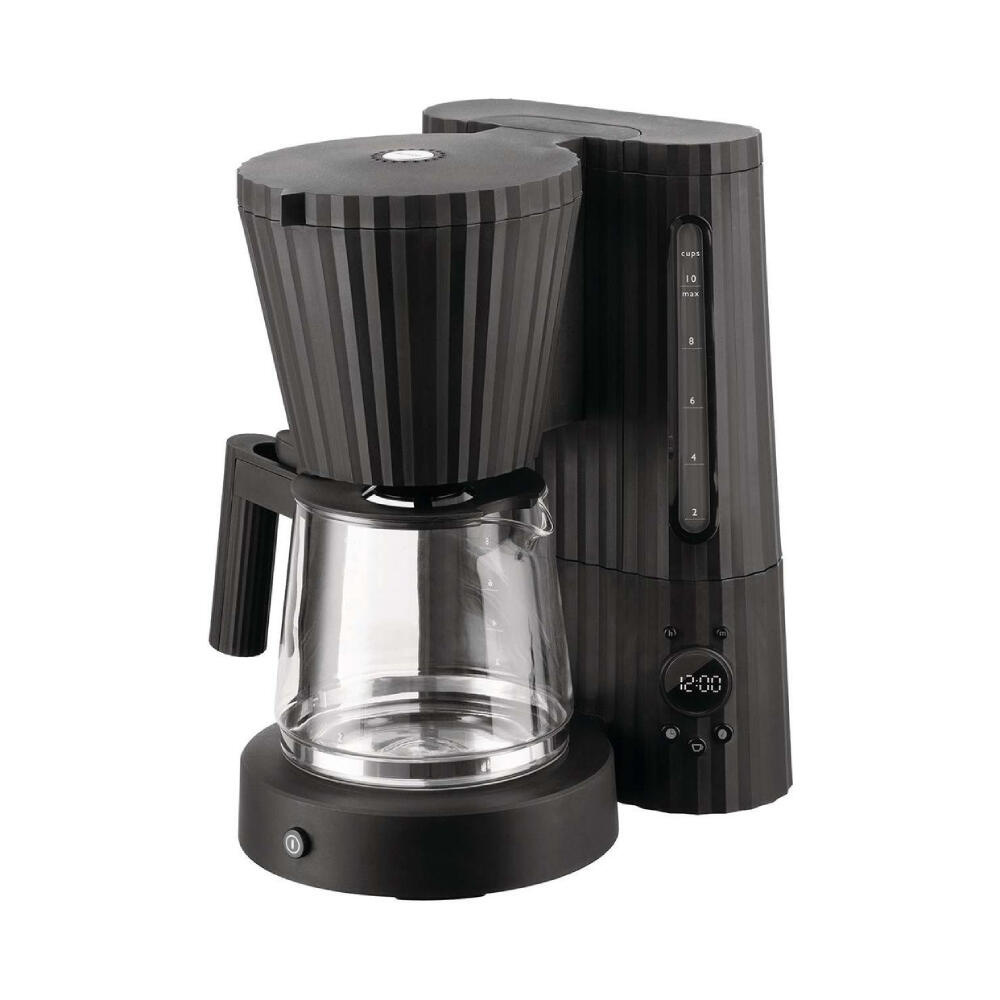 Alessi Plisse Koffiezetapparaat Zwart