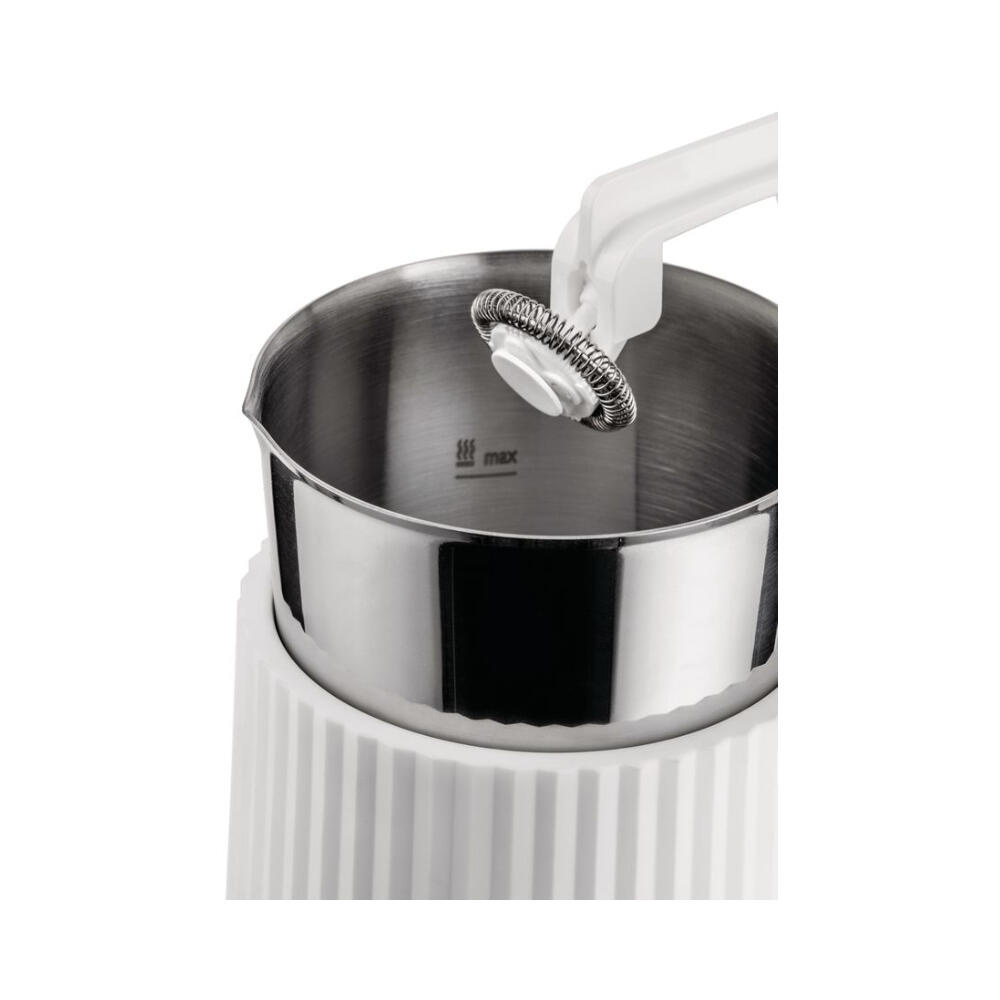 Alessi Plisse Melkopschuimer Wit 350 ml