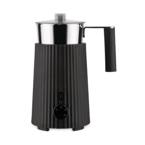 Alessi Plisse Melkopschuimer Zwart 350 ml