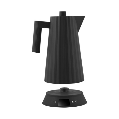Alessi Plisse Waterkoker Temperatuur Controle 1,7L Zwart