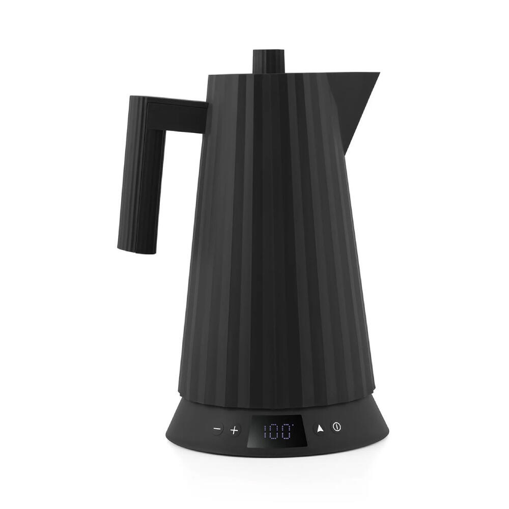 Alessi Plisse Waterkoker Temperatuur Controle 1,7L Zwart