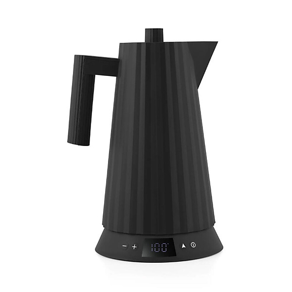 Alessi Plisse Waterkoker Temperatuur Controle 1,7L Zwart
