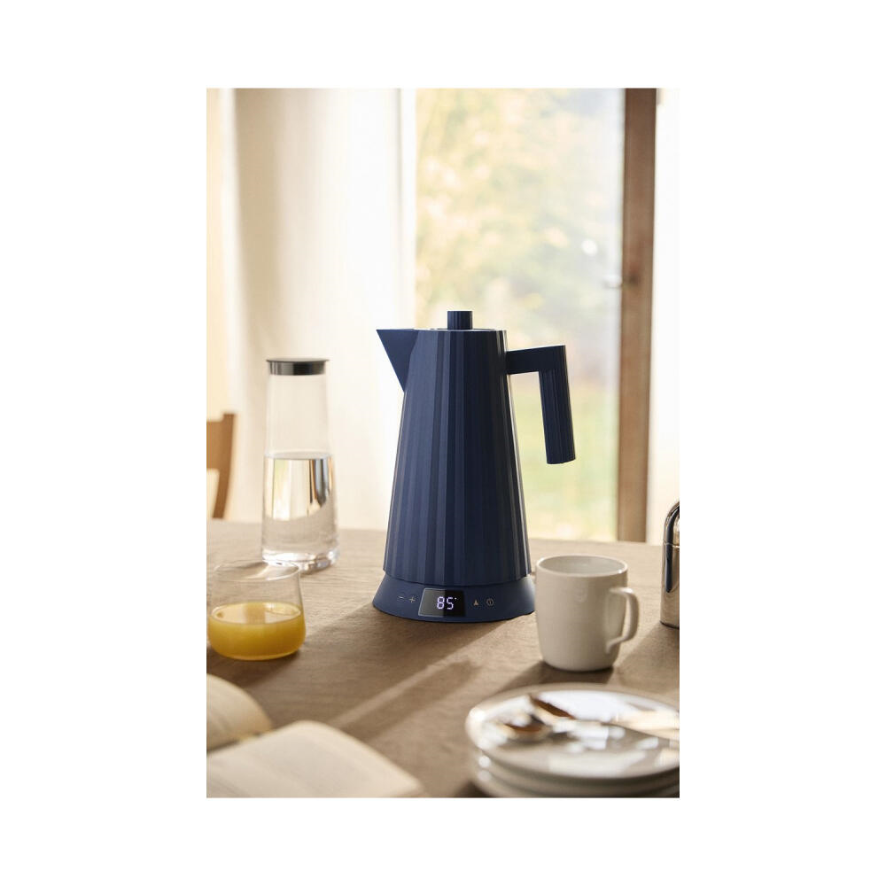 Alessi Plisse Waterkoker Temperatuur Controle 1,7L Blauw