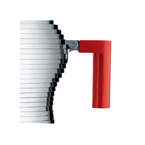 Alessi Pulcina Percolator 3 kops Aluminium Rood Inductie