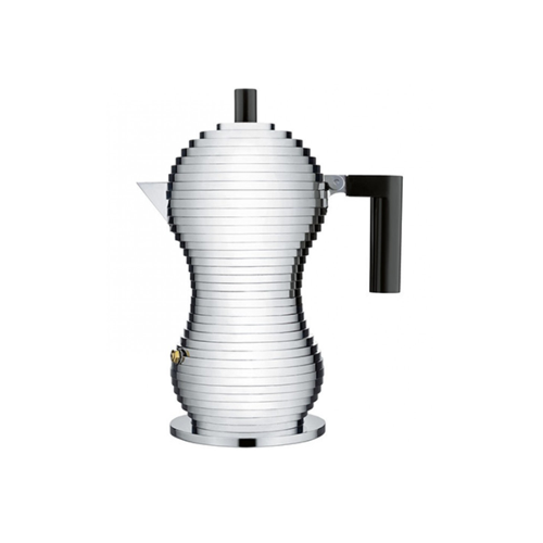 Alessi Pulcina Percolator 6 kops Aluminium Zwart