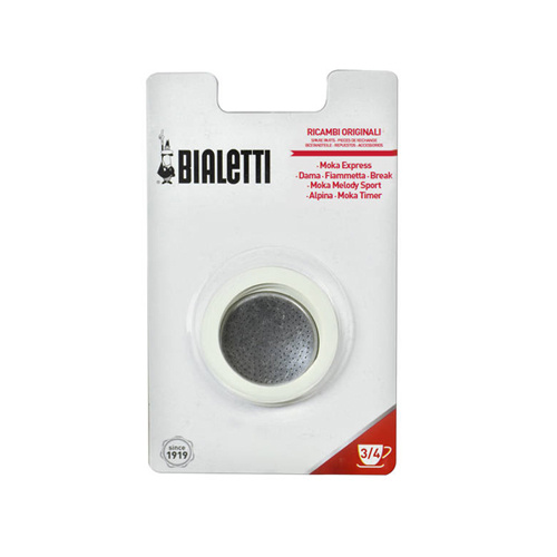 Bialetti Aluminium Filterplaatje en Afsluitringen (3 & 4 Kops)