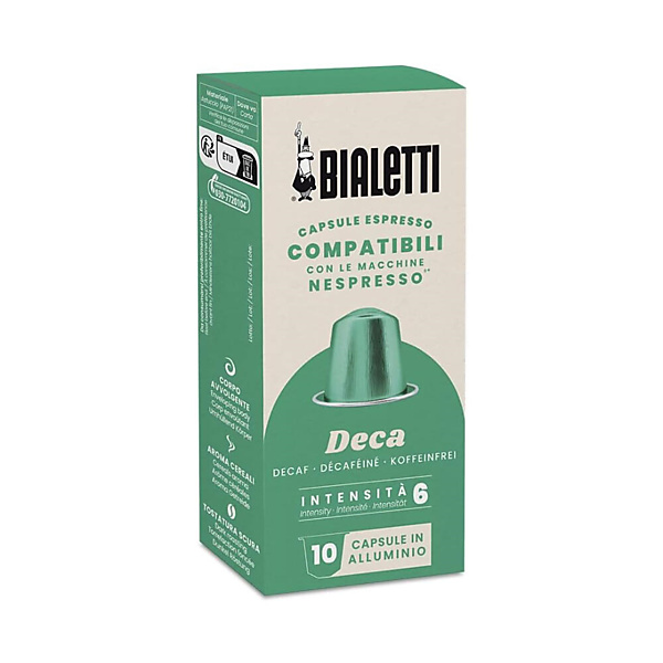Bialetti Capsules Nespresso Compatible Decaf 10 stuks