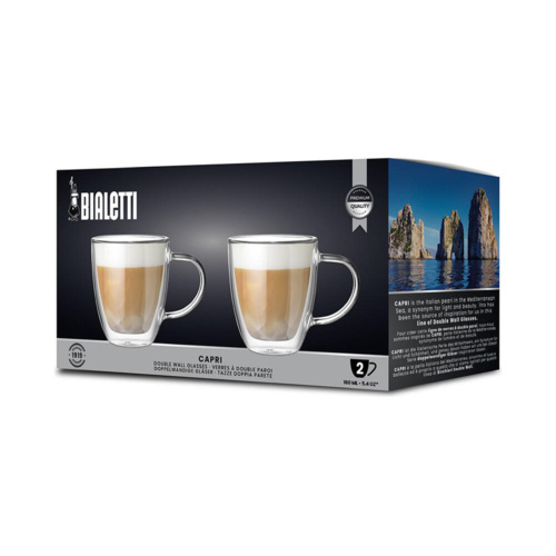 Bialetti Dubbelwandige Glazen Capri 160 ml 2 stuks