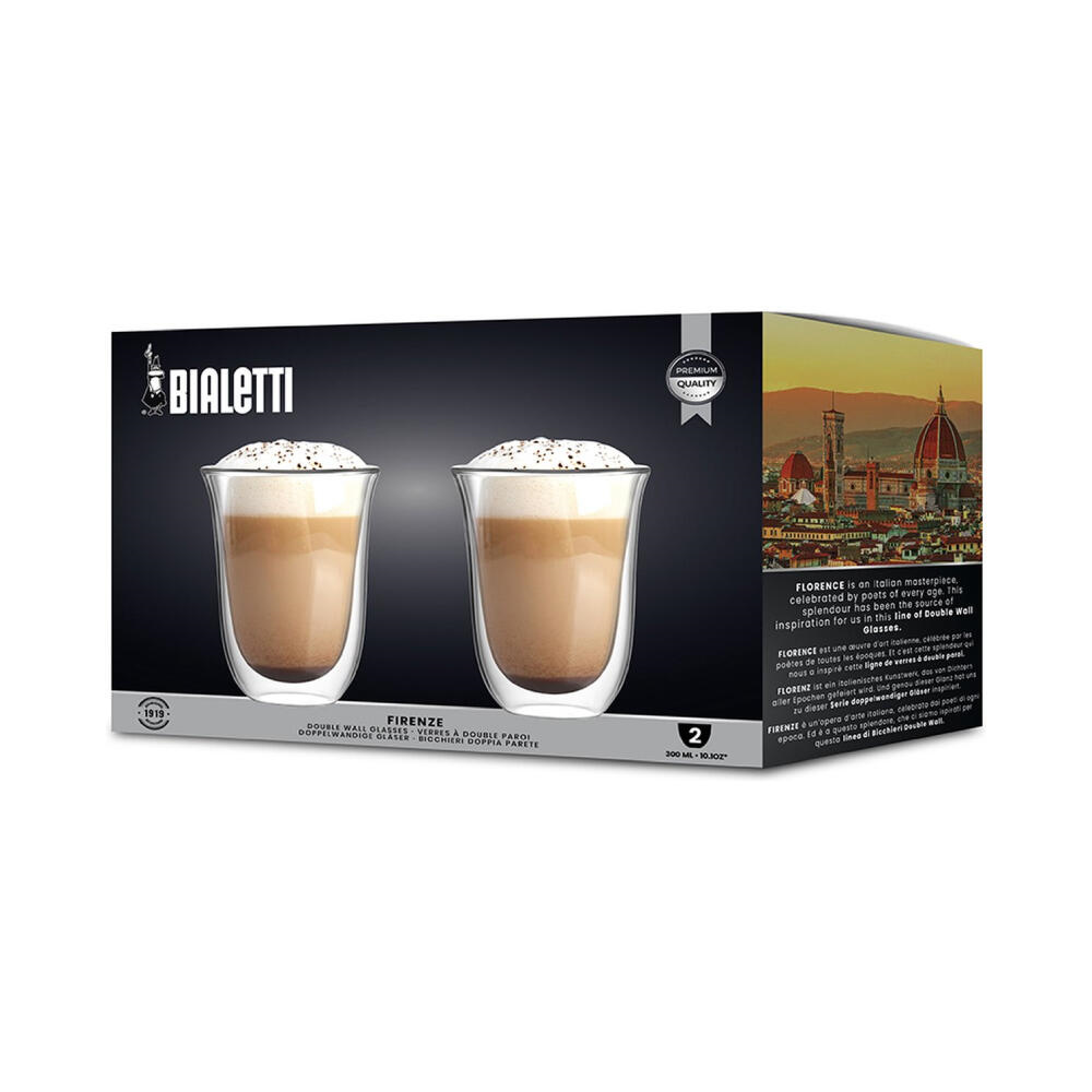 Bialetti Dubbelwandige Glazen Firenze 300 ml 2 stuks