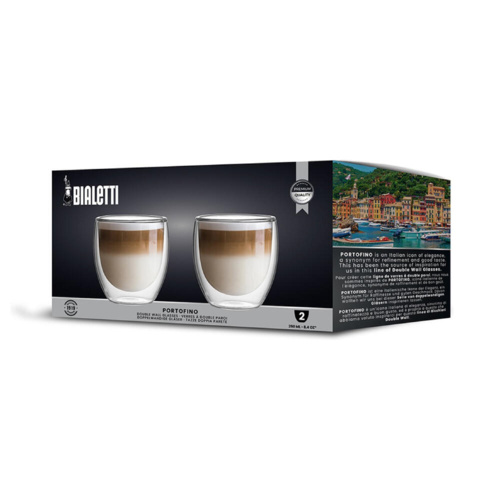 Bialetti Dubbelwandige Glazen Portofino 250 ml 2 stuks