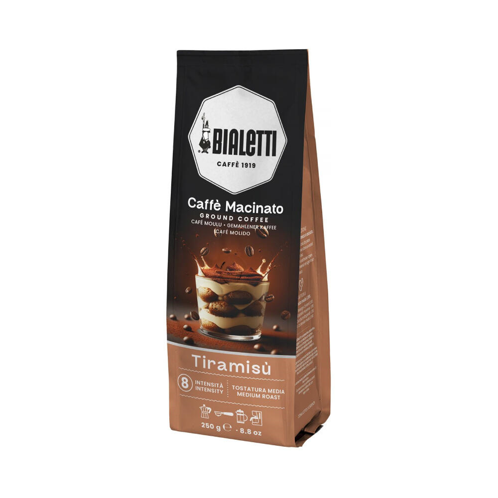 Bialetti Gemalen Koffie Caffe Macinato Tiramisu Espresso 250 gram