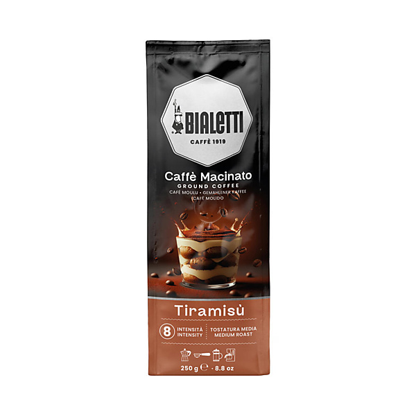 Bialetti Gemalen Koffie Caffe Macinato Tiramisu Espresso 250 gram