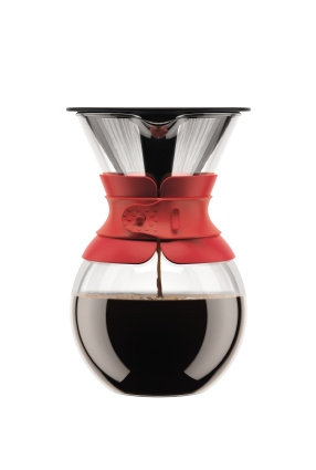 Bodum Cafetiere Pour Over 1,5L Rood