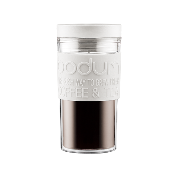 Verknald Wie Uitwerpselen Bodum Travel Mug 0,35L Wit | Bobplaza | Haarlem