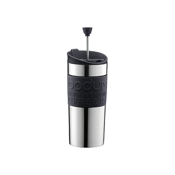 Bodum Travel Press RVS 0,35L Zwart