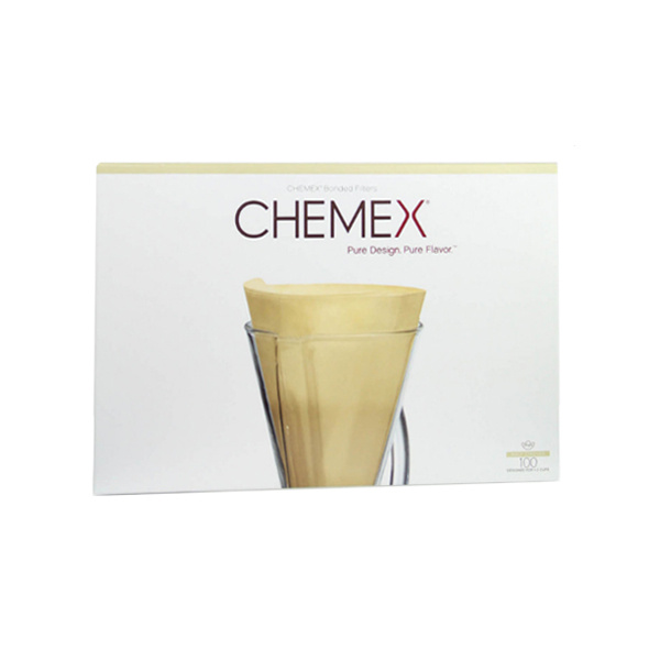Chemex Koffiefilters Ongevouwen Halve Maan Natural 100 stuks