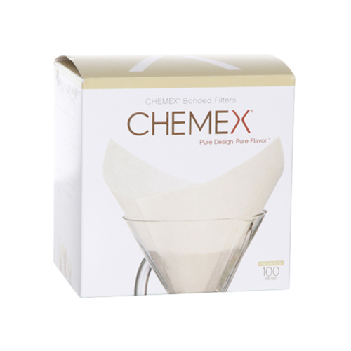 Chemex Koffiefilters Voorgevouwen Vierkant 100 stuks