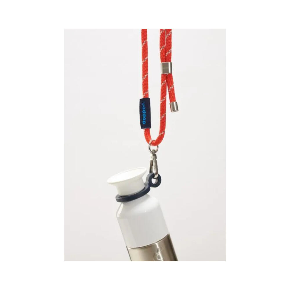 Dopper Drinkfles Koord Silver Red