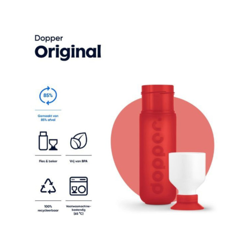 Dopper Drinkfles Original Simply Red 450 ml