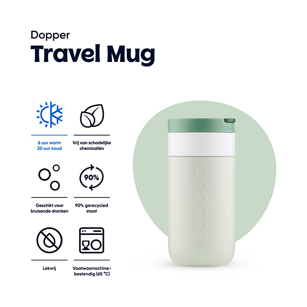 Dopper Travel Mug Thermosbeker 300 ml Forest Green