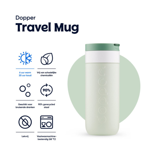 Dopper Travel Mug Thermosbeker 400 ml Forest Green