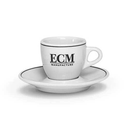 ECM Classic Espresso Kop en Schotel Porselein