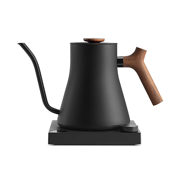 Fellow Stagg EKG Pro Gooseneck Waterkoker 0,9L Mat Zwart Walnoot