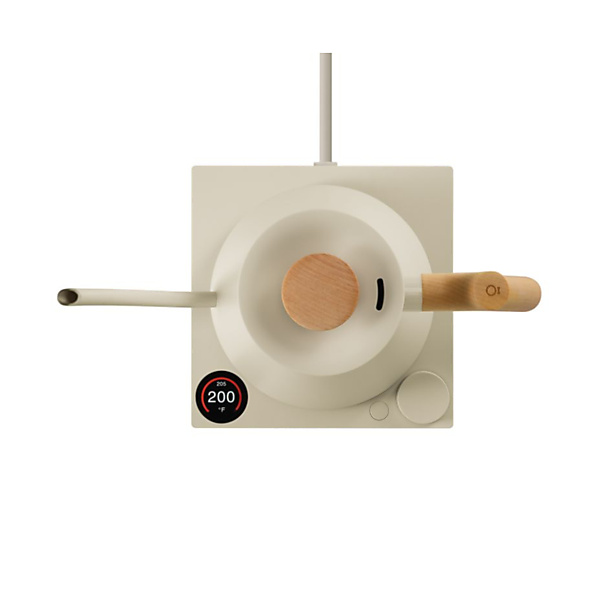 Fellow Stagg EKG Pro Gooseneck Waterkoker 0,9L Sesame Creme Esdoorn