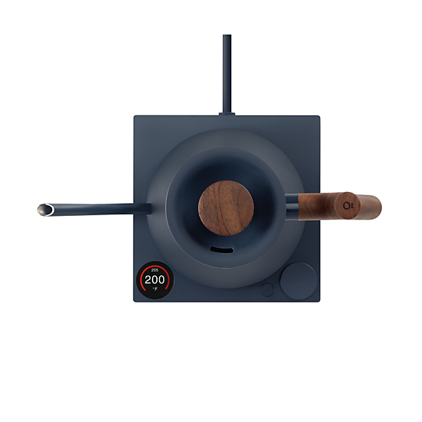 Fellow Stagg EKG Pro Gooseneck Waterkoker 0,9L Stone Blue Walnoot