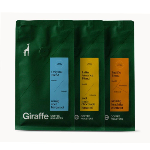 Giraffe Coffee Koffiebonen Proefpakket 1,05kg