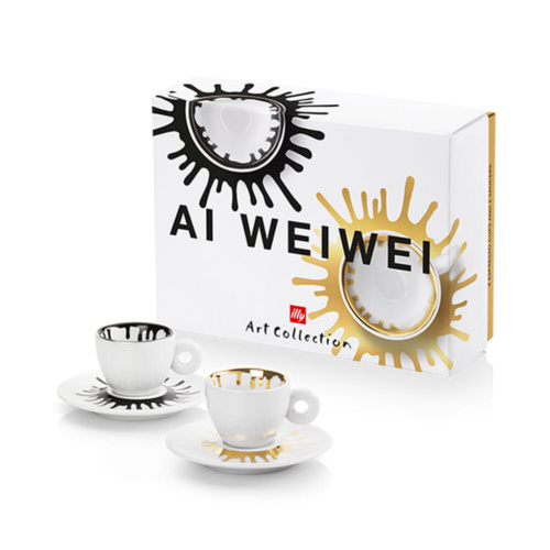 illy Art Collection Ai Weiwei Espresso Kop en Schotel 2 stuks
