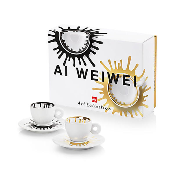 illy Art Collection Ai Weiwei Espresso Kop en Schotel 2 stuks