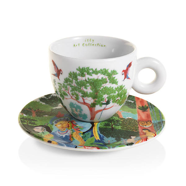 illy Art Collection Biënnale 2024 Cappuccino Kop en Schotel 2 stuks Set B