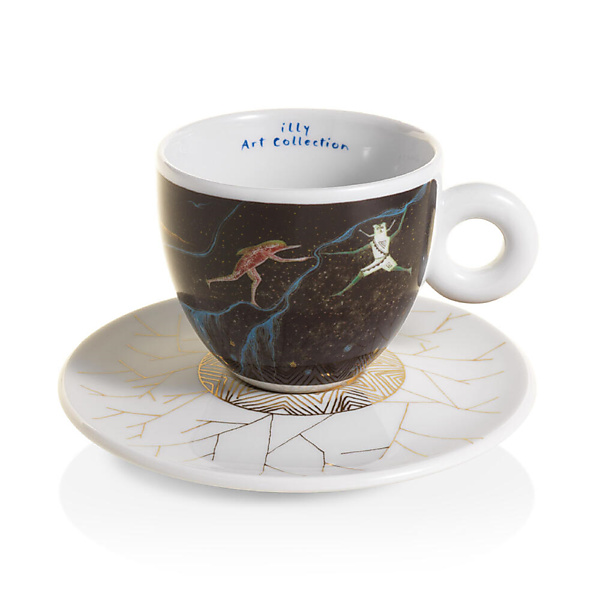illy Art Collection Biënnale 2024 Cappuccino Kop en Schotel 2 stuks Set B