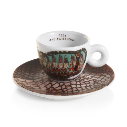 illy Art Collection Biënnale 2024 Espresso Kop en Schotel 2 stuks Set A