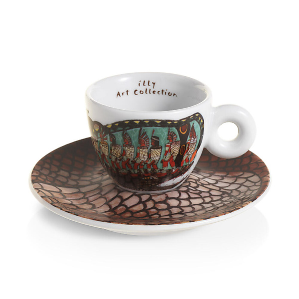 illy Art Collection Biënnale 2024 Espresso Kop en Schotel 2 stuks Set A