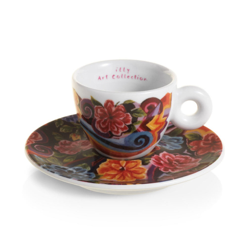 illy Art Collection Biënnale 2024 Espresso Kop en Schotel 2 stuks Set A