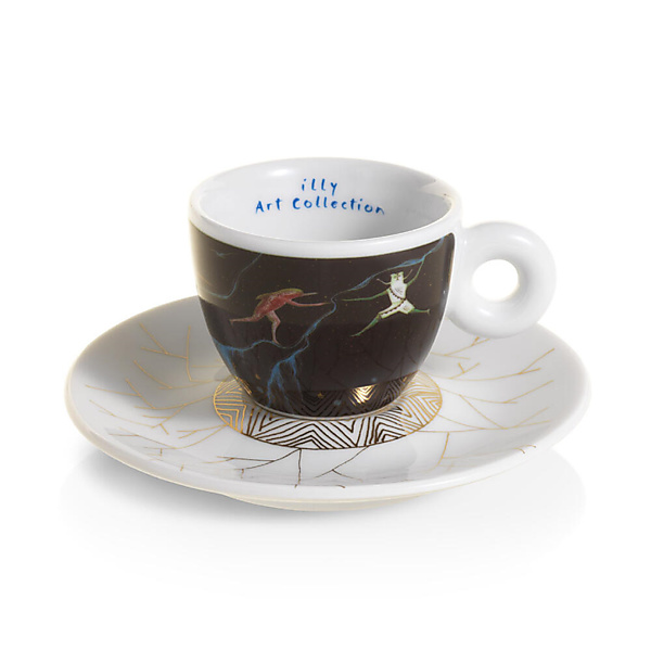 illy Art Collection Biënnale 2024 Espresso Kop en Schotel 2 stuks Set B