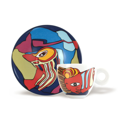 illy Art Collection Biennale 2026 Cappuccino Kop en Schotel 4 stuks