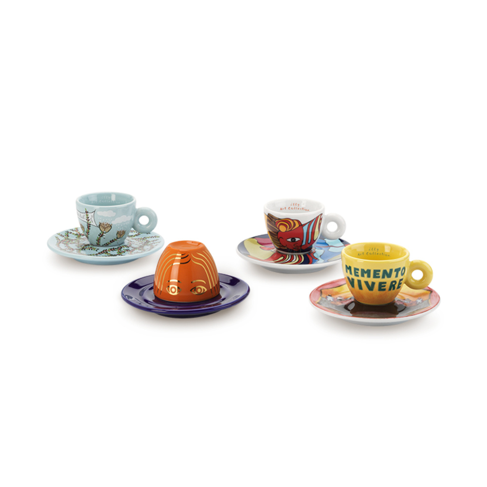 illy Art Collection Biennale 2026 Espresso Kop en Schotel 4 stuks