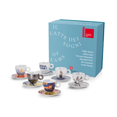 illy Art Collection Biennale van Venetie Cappuccino Kop en Schotel 6 stuks