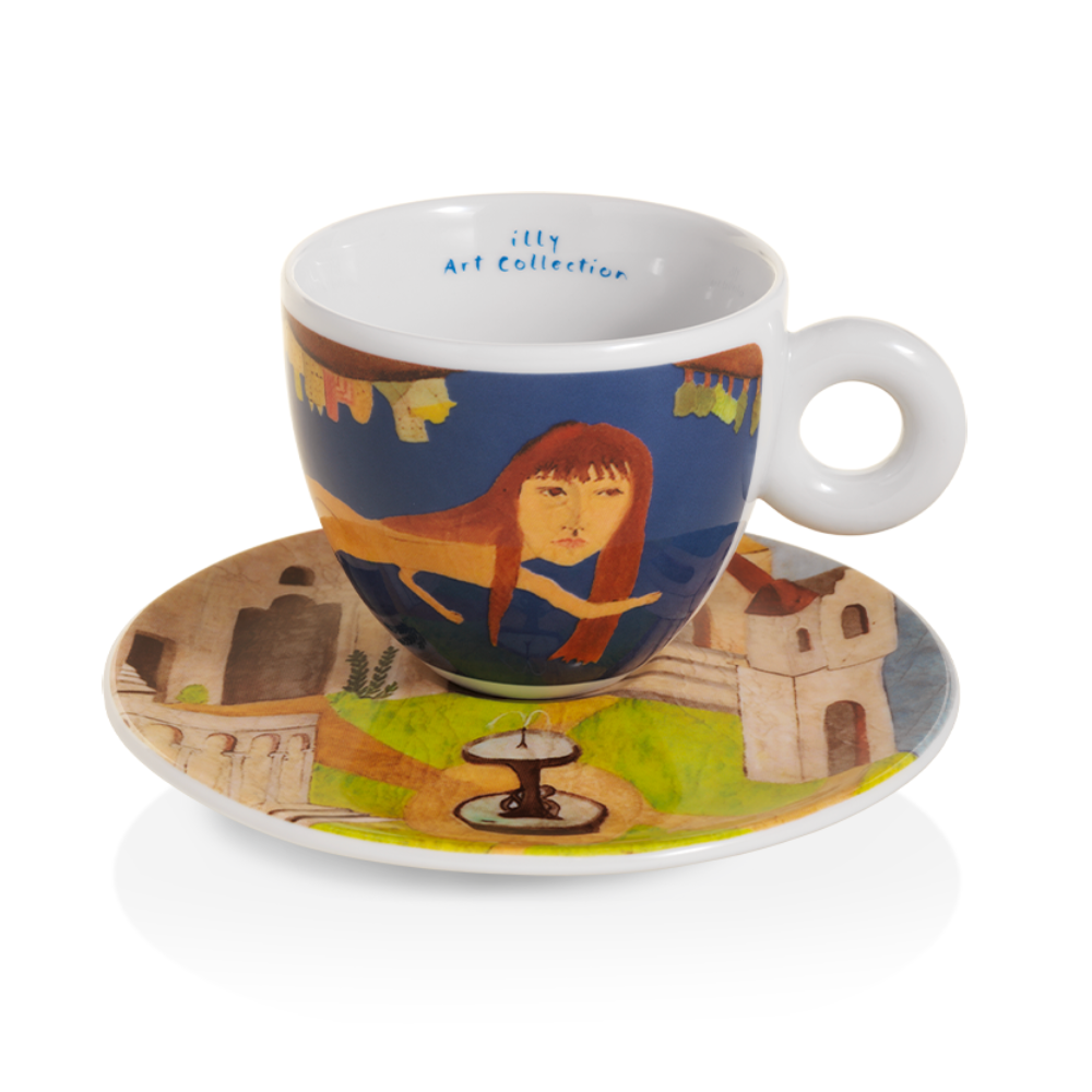 illy Art Collection Biennale van Venetie Cappuccino Kop en Schotel 6 stuks