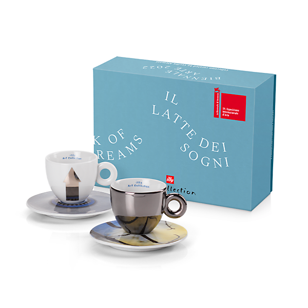 illy Art Collection Biennale van Venetie Cappuccino Kop en Schotel 2 stuks Set A