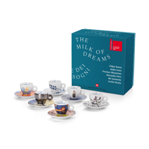 illy Art Collection Biennale van Venetie Espresso Kop en Schotel 6 stuks