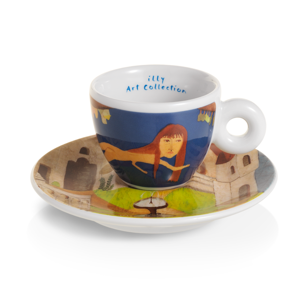 illy Art Collection Biennale van Venetie Espresso Kop en Schotel 2 stuks Set B