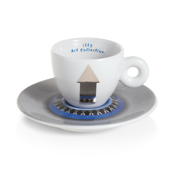 illy Art Collection Biennale van Venetie Espresso Kop en Schotel 6 stuks